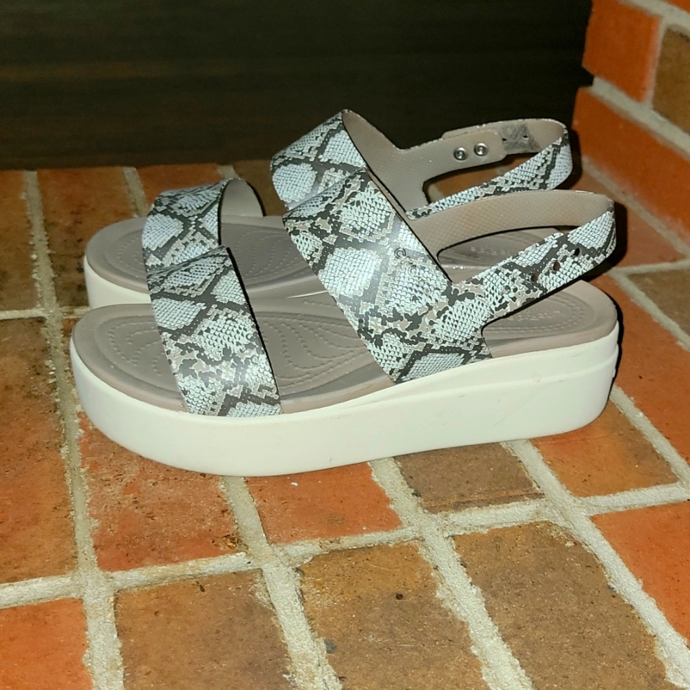 Crocs platform sandals